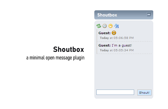Shoutbox Panel